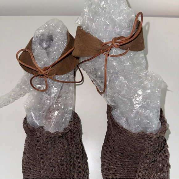 CYDWOQ North Elegant Brown Woven Sandals 38 - Picture 7 of 10